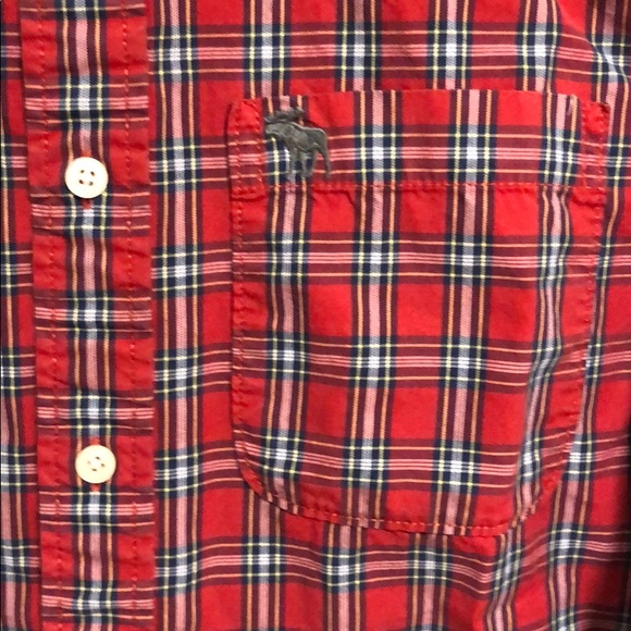 Abercrombie & Fitch Plaid Button Up Shirt Sz XL - Picture 4 of 6